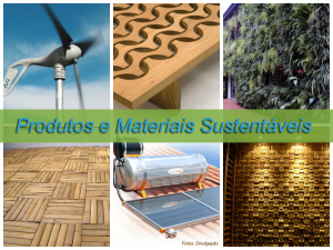 material sustentável - materiais sustentaveis