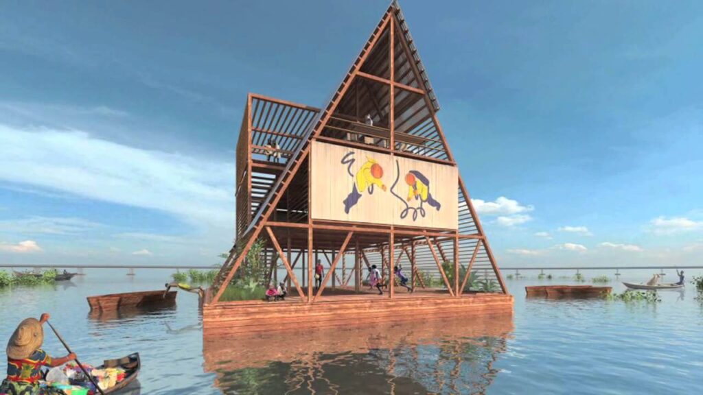 Escola flutuante em Makoko (Nigéria)