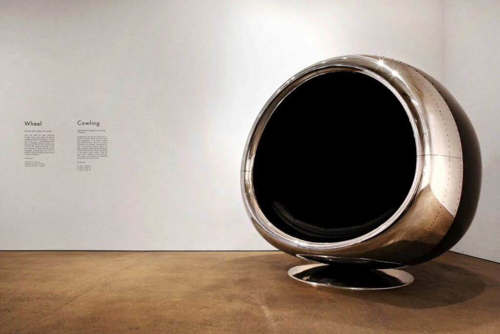 De peça de avião a móvel de design Conheça a 737 Cowling Chair