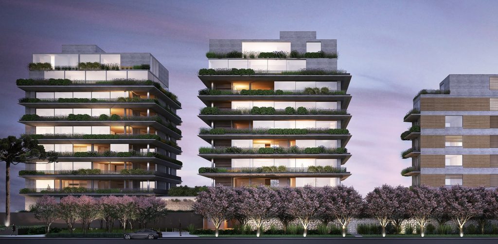 edifício verde em curitiba