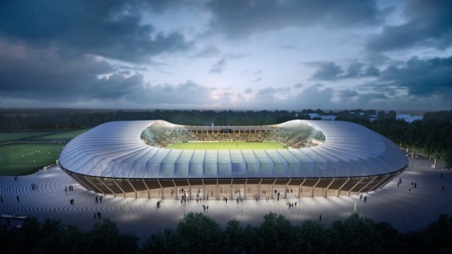 Eco Park - o primeiro estádio de futebol em madeira do mundo