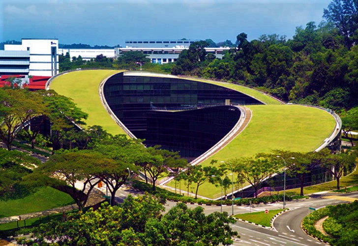 telhado verde Nanyang-Technical-University-Singapore