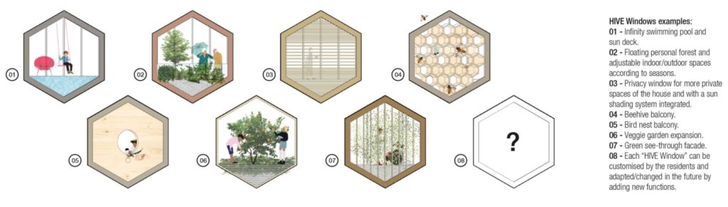 Casas biofílicas inspiradas nas colmeias das abelhas