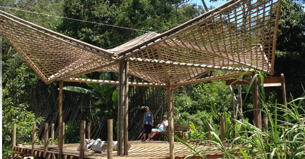 Redário - Pousada Ecológica em Ubatuba Banana Bamboo - Projeto OS3 Arquitetura