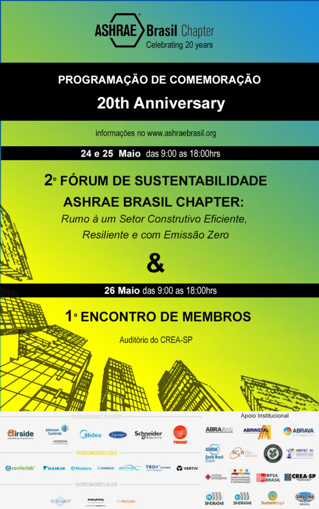 Fórum de Sustentabilidade & Encontro de Membros ASHRAE BRASIL